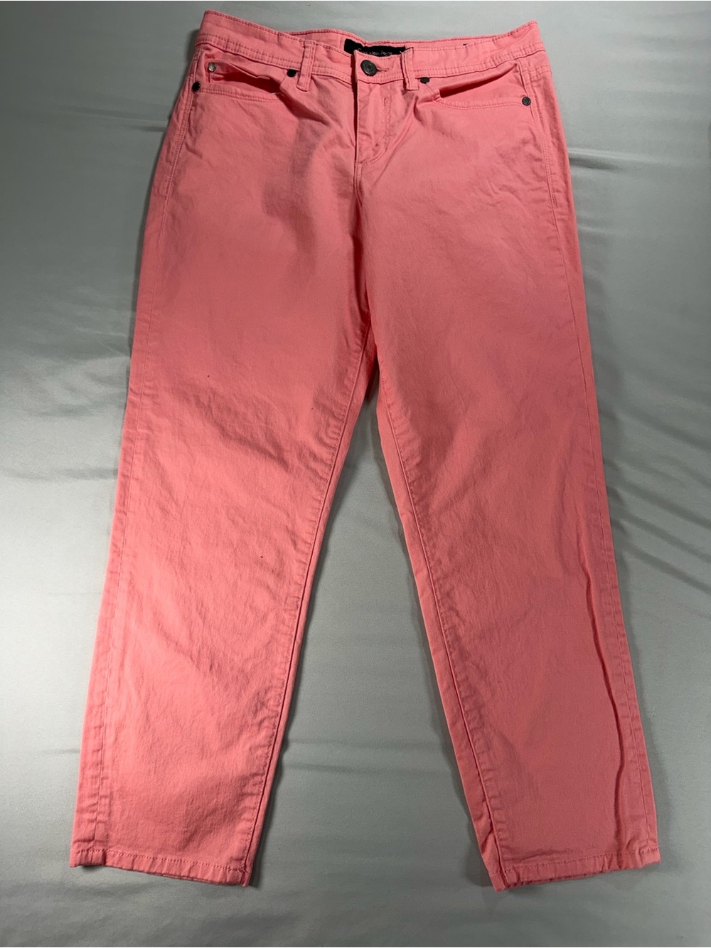 Calvin Klein Size 10 Pink Skinny Crop Denim Jeans #1116
